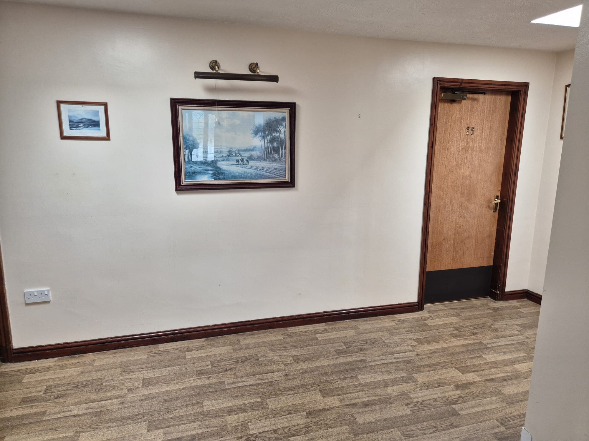 A hallway inside Towyn Capel Care